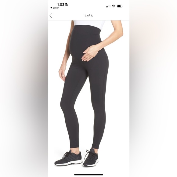 Black Zella Mamasana Live-in maternity leggings, Small - Picture 1 of 4